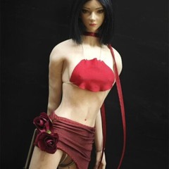 1Set 1:6 Scale Red Bellyband Dress Clothes 12″ Female Soldier Warrior Gift Lady