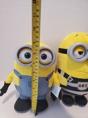 Despicable Me Minions Plush Steve, Stuart, Bob Lot Of 4 Varies Sizes. See Photo