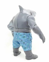 SU-KS-PT-BU: Fabric Blue Beach Shorts for McFarlane King Shark