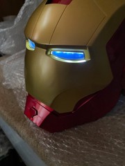 IRON MAN Helmet Wearable Helmet Mask LED Lights Collectable Prop