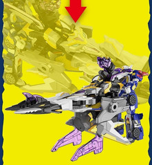 Jurassic Cops ZETSAURUS Coa Zetcoa Dino Core Jet Plane Transforming Robot Toy