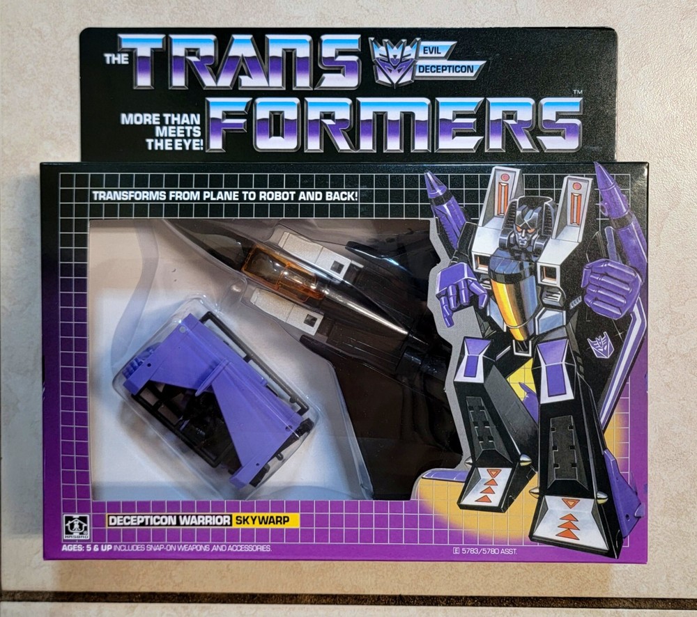 TRANSFORMERS G1 SKYWARP US SELLER MISB RARE! DECEPTICON JET TOY ROBOT SEEKER