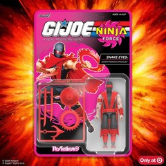 Super7 GI Joe Reaction Ninja Force SNAKE EYES 3.75″ Figure NEW IN HAND UNPUNCHED