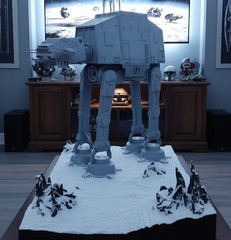 Replica Giant Star Wars AT-AT Walker – 21″ Large Scale 3D Printed Gray Model