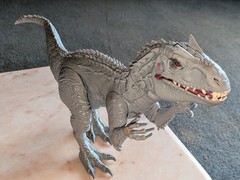 Jurassic World Park Bashers & Biters 8 Pc Lot Indominous Roar Light Up Dinosaurs