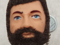 Vintage Hasbro GI Joe Adventure Team Hair Flocked Beard Action Figure 12″
