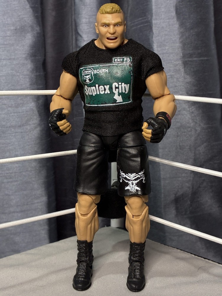 Brock Lesnar – Suplex City Gamestop Exclusive Complete WWE Mattel AEW Elite U…