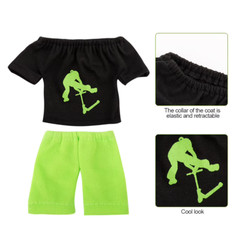 Finger Board Skateboard Set With Pants and Shoes