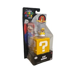 Jakks Pacific Super Mario Bros Movie Cat Mario 1.25 in Mini Figure!