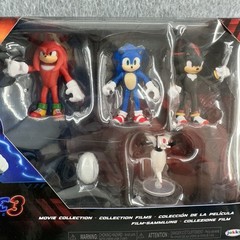 Sonic The Hedgehog 3 Movie Knuckles Shadow 2.5″ Mini Figure Collection Toy Set