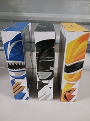Power Rangers Lightning Collection Set Of 3 BLACK BLUE YELLOW Rangers CASE FRESH