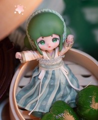 6Pcs Lucky Doll Delicious Food 14cm/5.5In Bjd Dolls Dressable Action Figure Gift