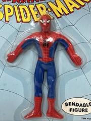 Vintage Amazing Spider Man Bendable Figure 1989 JusToys Vtg Marvel Hero
