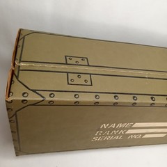Vintage 1966 Hasbro G.I. Joe Cardboard Foot Locker Name Rank Serial Number Field