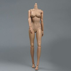 US 1/6 Suntan Flexible Mid Bust PVC Female Body For 12″ Action Figure Model Doll