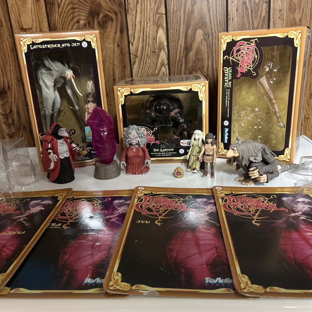 full set Dark Crystal ReAction figures 2016 Super7 Landstrider Garthim Mystic ++