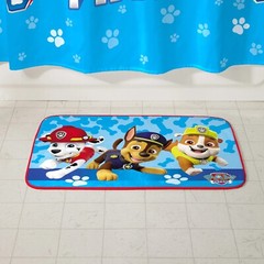 Nickelodeon PAW Patrol Polyester Foam Skid-Resistant Bathroom Rug 30” x 20” Blue