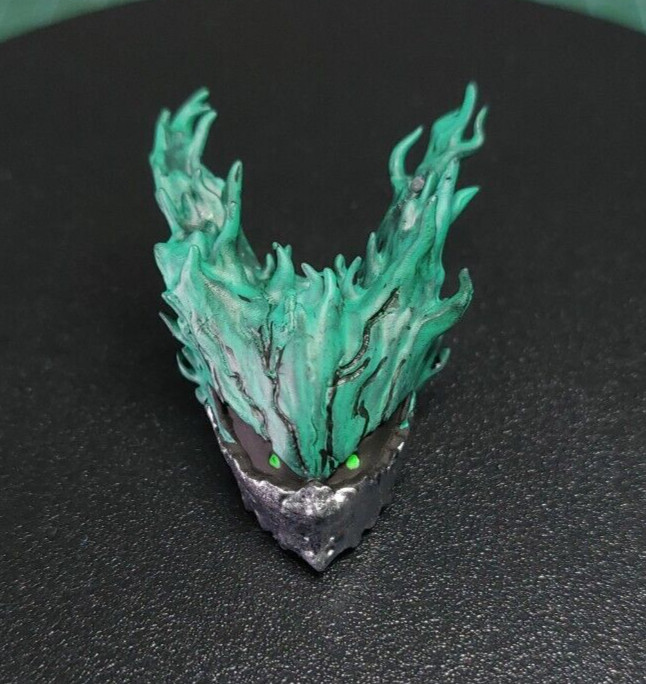 Handmade 1/12 3D Print Head for deku dark version Action Figure SHF(No body)