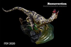 ITOY Dilophosaurus Figure with Base Animal Dinosaur Model Collections Gift Toys