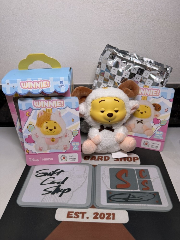 Confirmed Miniso Disney Winnie-the-Pooh Vinyl Plush Pendant – SHEEP & CAT