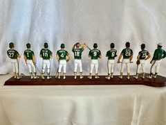 1973 Oakland Athletics Baseball Figurine Set Display Base Hunter Green Fosse