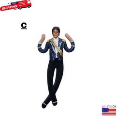 Michael Jackson Cosplay Doll Plush Stuffed Figure Abstract Joint Mobility Toy US