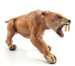 Saber Toothed Tiger Animal Toy PVC Action Figure Kids Toys Party Gifts