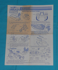 vintage G.I. GI JOE INSTRUCTIONS BLUEPRINTS LOT x10 Manta Havoc Asp FREE SHIP