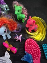 VTG Lot of 24pc My Little Pony & Miscellaneous Accessories