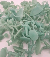 Glow-in-the-Dark Zombie Action Figures Toys SCS Direct, Lot of 11.6 oz