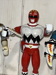 Power Rangers Lost Walkie Talkie Set 9″ Figure MGA 1999 Lot of 3 Blue Red Silver