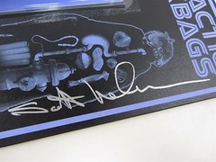 SIGNED by Scott Wilkowski – Sucklord Galactic Jerkbags Figure & Backing Board