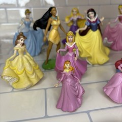 DISNEY Theme Park Store PRINCESS Play Set Cake Toppers LOT Of 11 Toy Figures