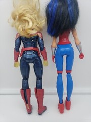 Marvel CAPTAIN MARVEL Doll Makes Noises And Lights & Wonder Woman 12″ Doll Lot
