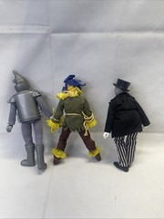 MEGO Wizard of Oz WIZARD Frank Morgan Scarecrow & Tinman 8″ Figures DOLL Vintage