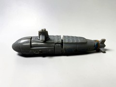 Vintage 1984 Bandai GoBots Dive-Dive MR-33 Gray Submarine Action Figure