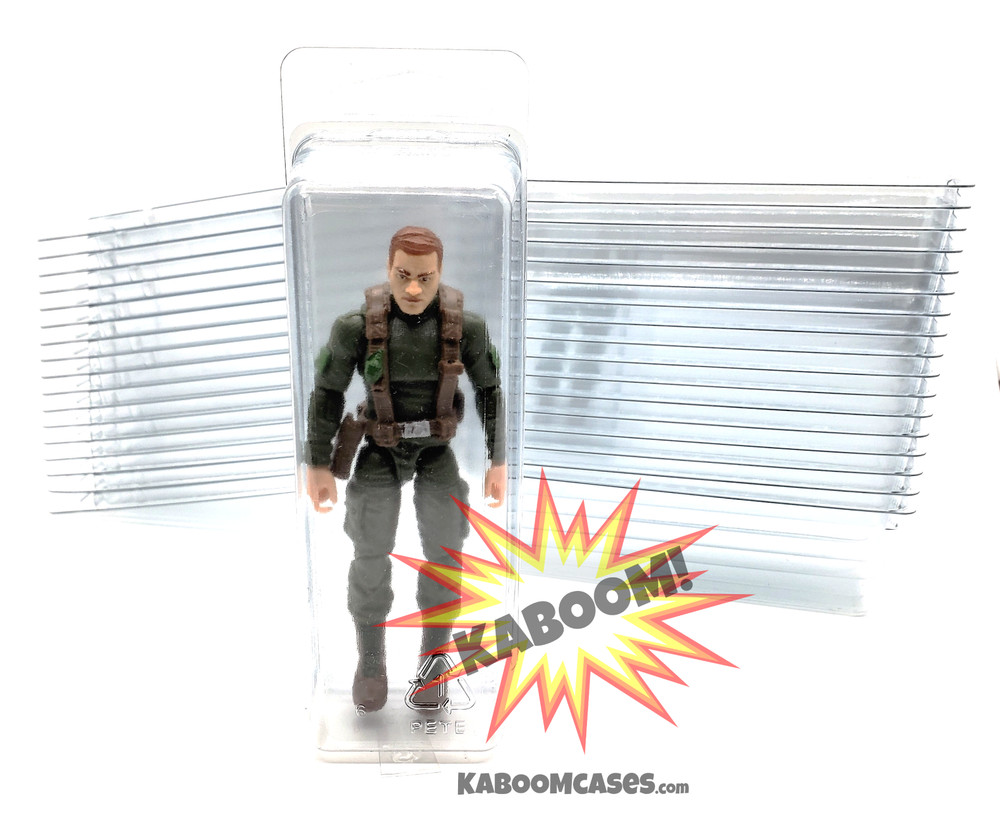 GI Joe Action Figure Small clamshells cases for 3.75″ Inch Figures Lot of 50 NEW