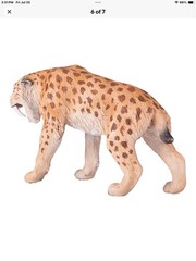 Mojo Smilodon, Sabre Tooth model figure toy Jurassic prehistoric figurine gift