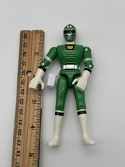 Vintage 1997 Bandai Turbo Power Rangers Racer Car & Action Figure GREEN