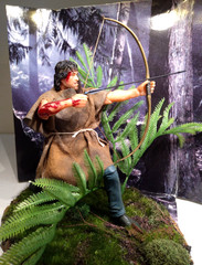 Neca RAMBO First Blood John J. CUSTOM* SURVIVAL SERIES BLOODY U.S Seller RARE***