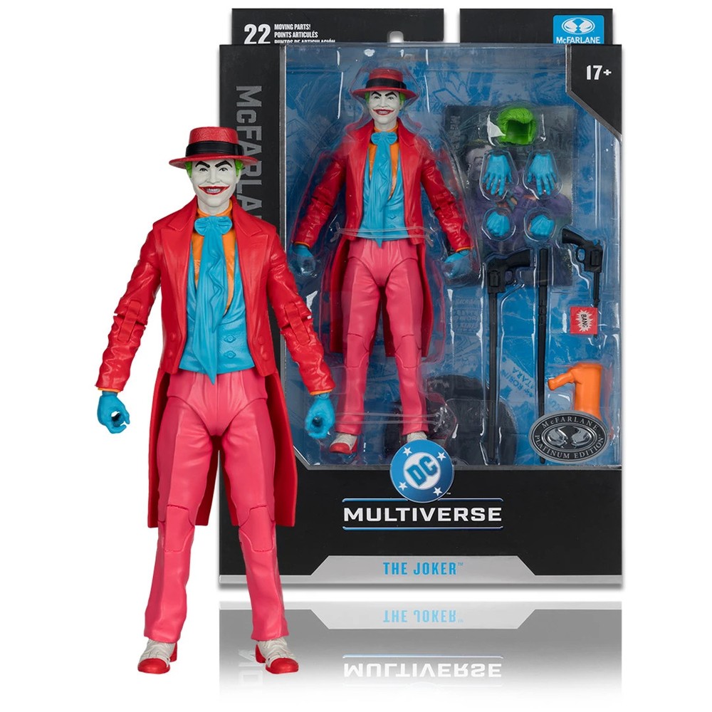 Mcfarlane Dc Tim Burton Batman 1989 The Joker Jack Nicholson Variant Platinum Ed
