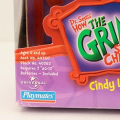 2000 Playmates Grinch Cindy Lou Who with Max the Dog Toys R Us Open Box
