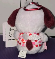 Sanrio “Pochacco” Plush Keychain Heart Carabiner Valentine China Exclusive