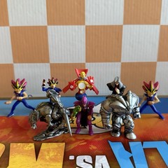 Vintage Yu-Gi-Oh Mini Figures Lot Of 8 Mattel 1996 Yugi Exodia Dark Magician