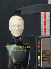 1:10 1:9 JAWS CHIEF MARTIN BRODY CUSTOM HEAD SCULPT PAINTED UPGRADED