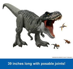 Mattel Jurassic World Rebirth T-Rex Tyrannosaurus Super Colossal action figure