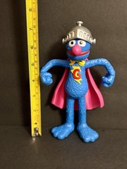 Sesame Street Rosita, Bert, and Super Grover, 7-inch collectible toy features
