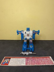 Transformers G1 Topspin w/ Spec Card & Weapon – 1985 Hasbro READ