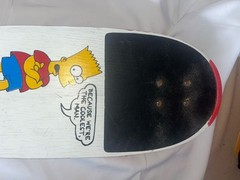 Vintage 1990 The Simpsons Bart Simpson Vehicle of Destruction Skateboard