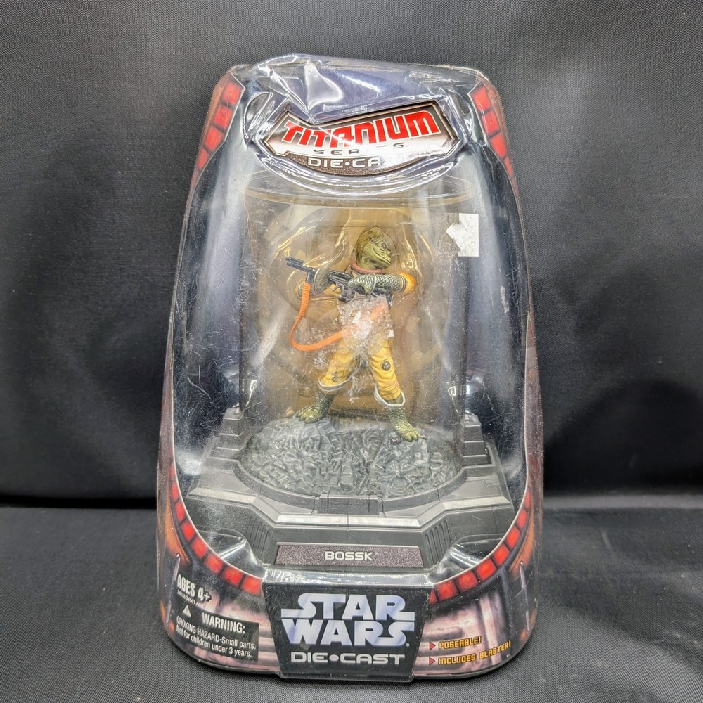 Star Wars Titanium Series Die Cast Bossk Bounty Hunter Figure Hasbro 2006 Sealed